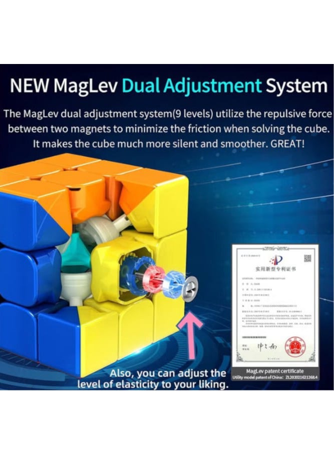 Qubershop Moyu RS3M 2021 Magnetic 3x3 Speed Cube, Maglev, Professional Enhanced Version 2020 (Pro Edition). - Image 2